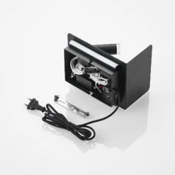 Lucande Zavi LED-Wandspot Mit Ablage, USB, Schwarz -Lucande 9627264 8