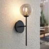 Lucande Wynona Wandleuchte, 1-fl. Schwarz