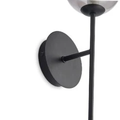 Lucande Wynona Wandleuchte, 1-fl. Schwarz -Lucande 9627295 7