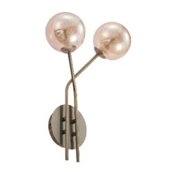 Lucande Wynona Wandleuchte, 2-fl. Altmessing -Lucande 9627298 3