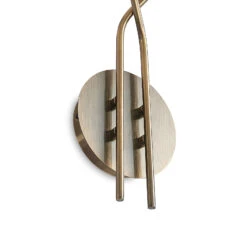 Lucande Wynona Wandleuchte, 2-fl. Altmessing -Lucande 9627298 7