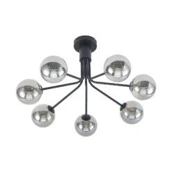 Lucande Wynona Deckenleuchte, 7-fl. Schwarz -Lucande 9627301 2