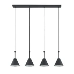 Lucande Phina Hängeleuchte In Schwarz, Vierflammig 13 Lucande Phina Hängeleuchte In Schwarz, Vierflammig -Lucande 9627326 2