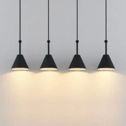 Lucande Phina Hängeleuchte In Schwarz, Vierflammig 15 Lucande Phina Hängeleuchte In Schwarz, Vierflammig -Lucande 9627326 4