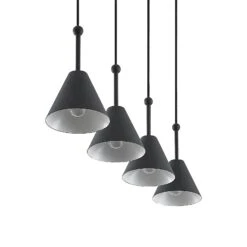 Lucande Phina Hängeleuchte In Schwarz, Vierflammig 16 Lucande Phina Hängeleuchte In Schwarz, Vierflammig -Lucande 9627326 5