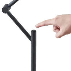 Lucande Phina Stehleuchte In Schwarz, Höhenverst. -Lucande 9627328 7