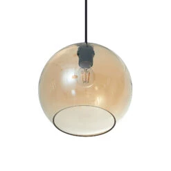 Lucande Zyli Pendelleuchte, Dreiflammig, Amber -Lucande 9627331 6