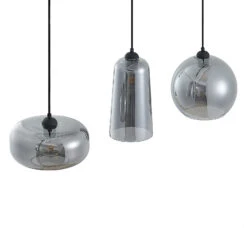 Lucande Wilja Hängeleuchte, Dreiflammig, Rauchgrau 17 Lucande Wilja Hängeleuchte, Dreiflammig, Rauchgrau -Lucande 9627333 6