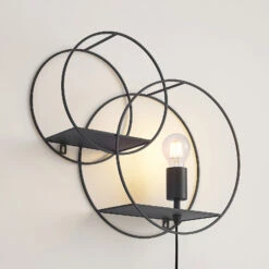 Lucande Andrik Wandleuchte, Rund, 2 Kreise -Lucande 9627337 5