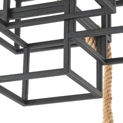 Lucande Andrik Deckenleuchte, 3-fl., Hanfseile -Lucande 9627339 7