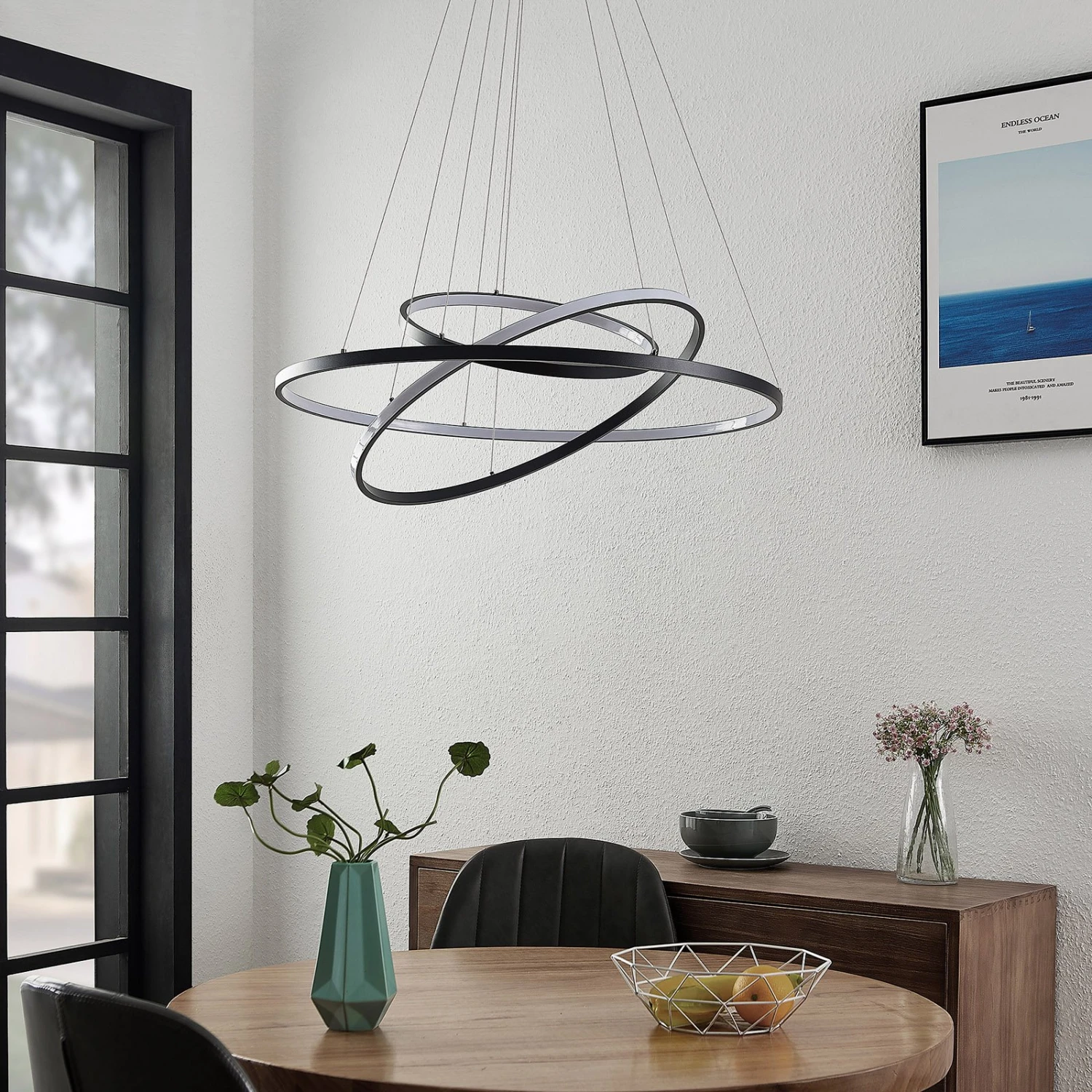 Lucande Filippa LED-Pendelleuchte Mit 3 Ringen 5 Lucande Filippa LED-Pendelleuchte Mit 3 Ringen – Bild 3