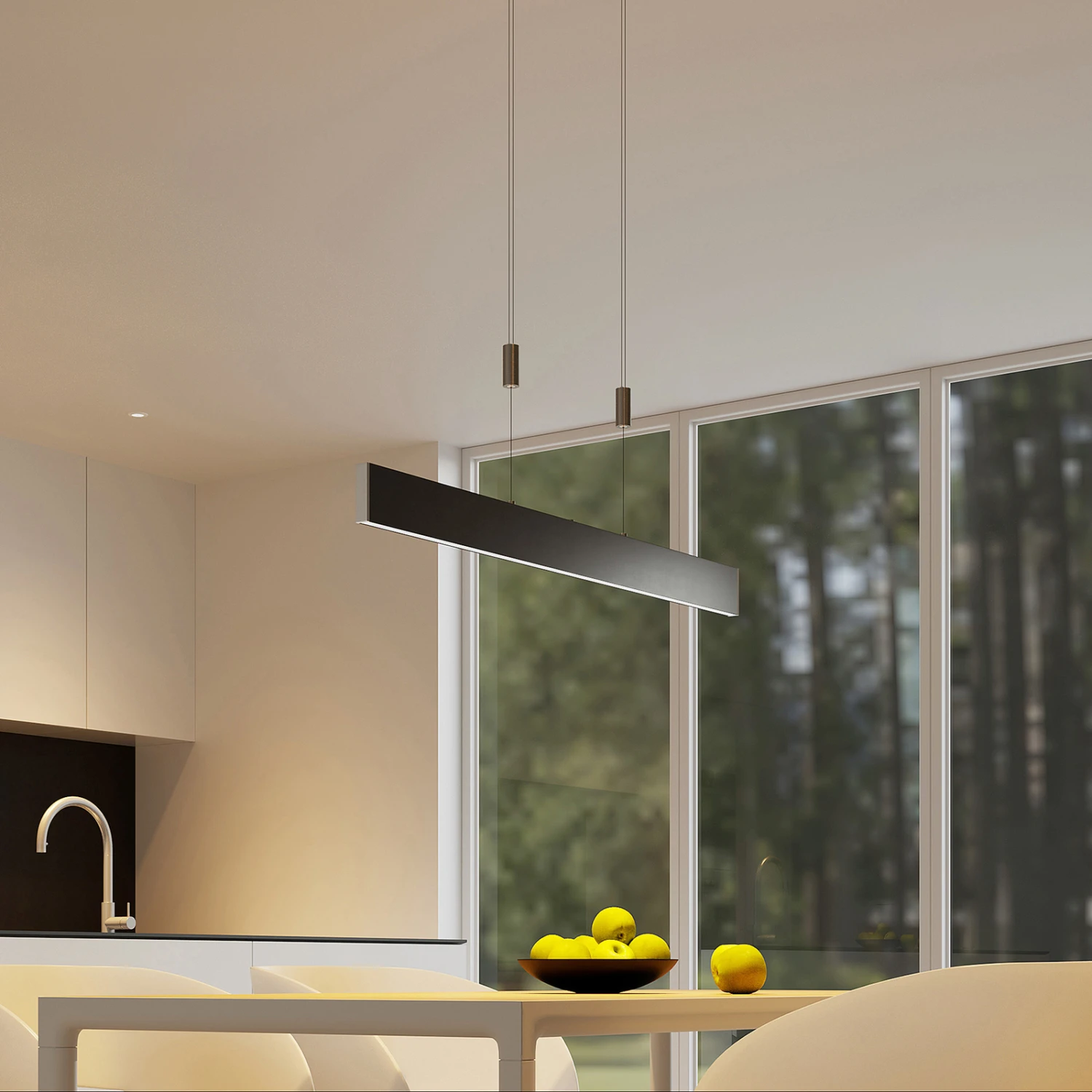 Lucande Oriaki LED-Hängeleuchte, Dimmer, Schwarz 4 Lucande Oriaki LED-Hängeleuchte, Dimmer, Schwarz – Bild 2