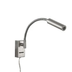 Lucande Anaella LED-Wandleuchte, Nickel, 47 Cm -Lucande 9627476 3