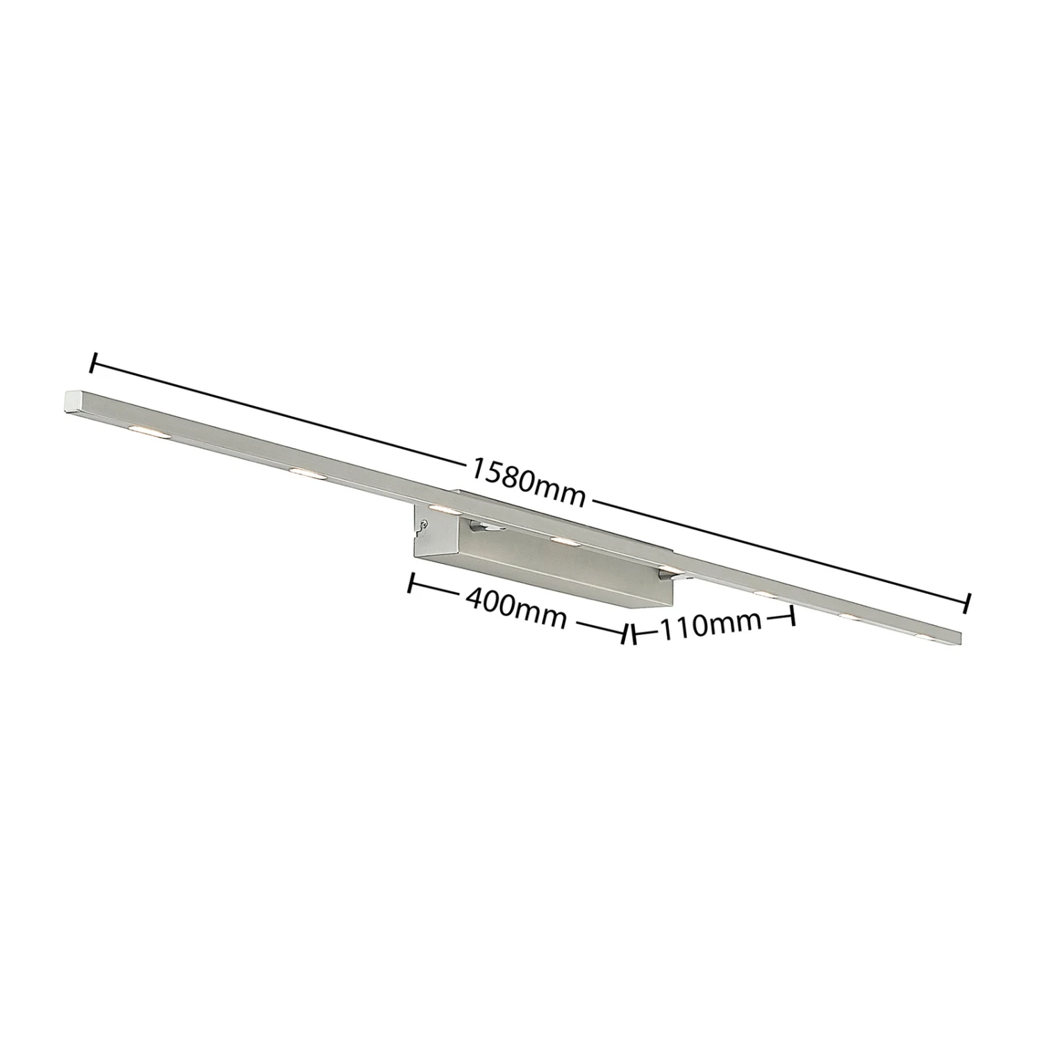 Lucande Alexis LED-Bilderleuchte 158cm Nickel Matt 8 Lucande Alexis LED-Bilderleuchte 158cm Nickel Matt – Bild 6