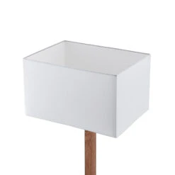 Lucande Heily Stehleuchte, Holz, Eckig, Weiß -Lucande 9627522 5