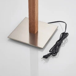 Lucande Heily Stehleuchte, Holz, Eckig, Weiß -Lucande 9627522 7