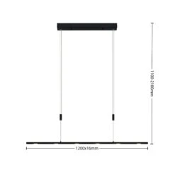 Lucande Stakato LED-Pendellampe 6fl. 120 Cm Lang 12 Lucande Stakato LED-Pendellampe 6fl. 120 Cm Lang -Lucande 9627601 3