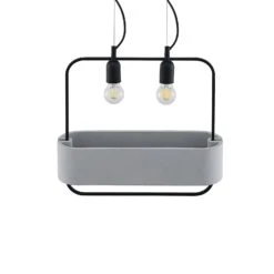 Lucande Teona Hängeleuchte Mit Beton, Zweiflammig -Lucande 9627614 5