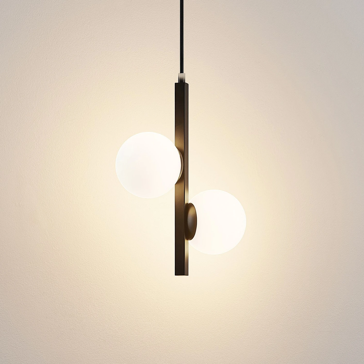 Lucande Emarin Hängeleuchte Glaskugeln Zweiflammig 8 Lucande Emarin Hängeleuchte Glaskugeln Zweiflammig – Bild 6