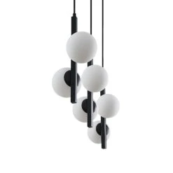 Lucande Emarin Hängelampe Glaskugeln Sechsflammig -Lucande 9627663 5