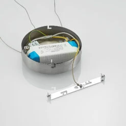 Lucande Paliva LED-Hängeleuchte, 48 Cm, Nickel -Lucande 9627666 8