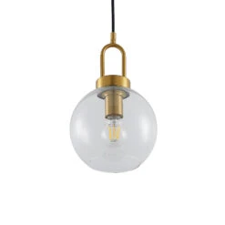 Lucande Nalian Hängeleuchte Mit Glasschirm, Klar -Lucande 9627673 6