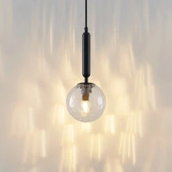 Lucande Edami Hängeleuchte Aus Glas, Schwarz -Lucande 9627675 5