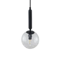 Lucande Edami Hängeleuchte Aus Glas, Schwarz -Lucande 9627675 6