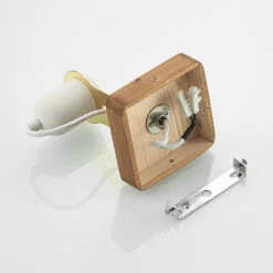 Lucande Becky Holz-Wandspot, Einflammig, Weiß -Lucande 9627695 8