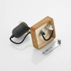 Lucande Becky Holz-Wandspot, Einflammig, Schwarz -Lucande 9627696 8