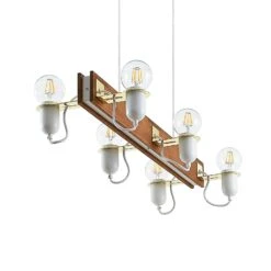 Lucande Becky Hängeleuchte, Sechsflammig, Weiß -Lucande 9627765 5