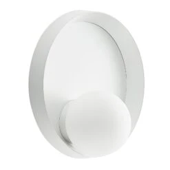 Lucande Andelina Wandleuchte, Rund, Weiß -Lucande 9627768 2