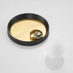 Lucande Andelina Wandleuchte, Rund, Messing -Lucande 9627769 8