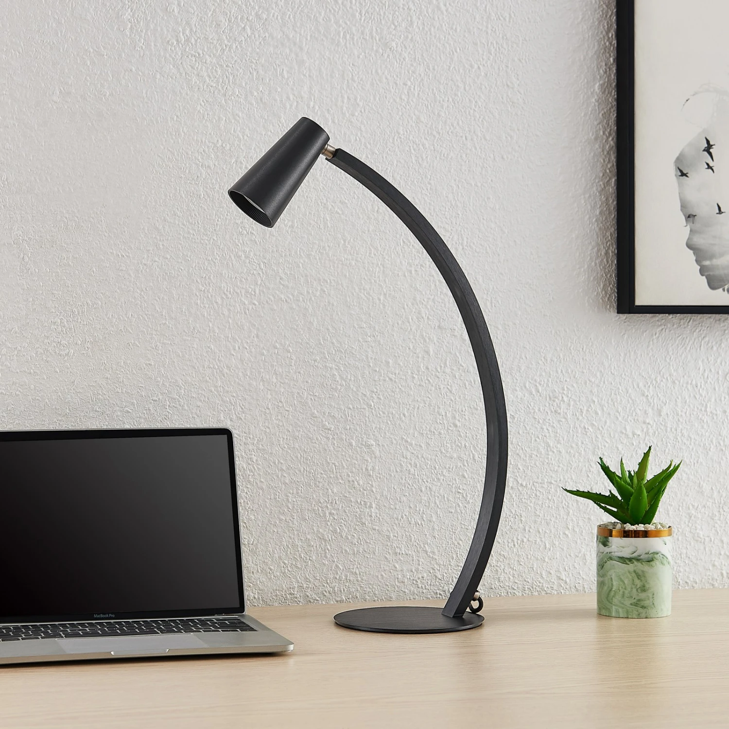 Lucande Velanoris Tischlampe, Schwarz 5 Lucande Velanoris Tischlampe, Schwarz – Bild 3