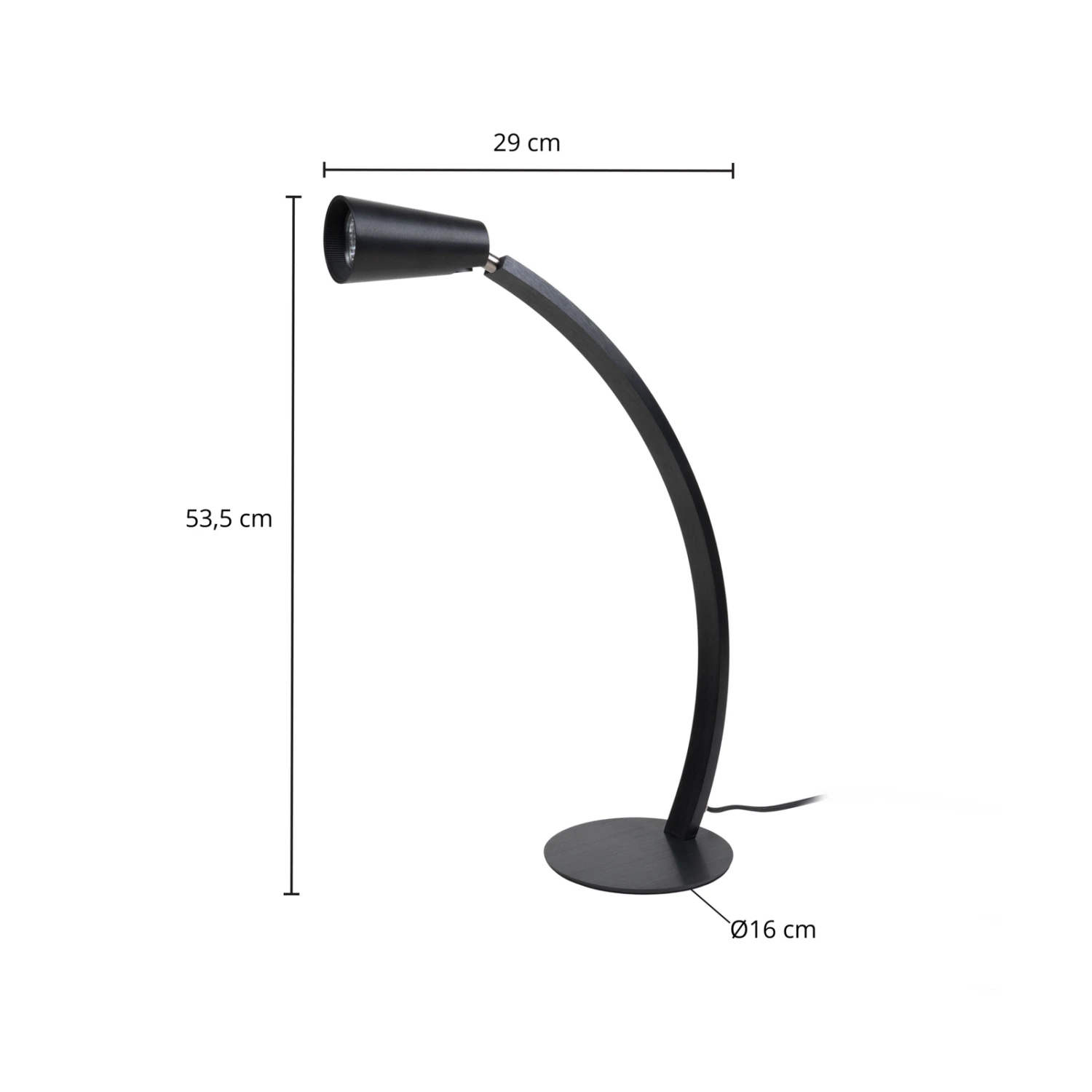 Lucande Velanoris Tischlampe, Schwarz 7 Lucande Velanoris Tischlampe, Schwarz – Bild 5