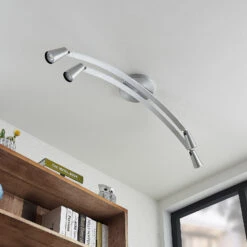 Lucande Velanoris Deckenlampe, 4-fl. Alu Gebürstet -Lucande 9627808 2