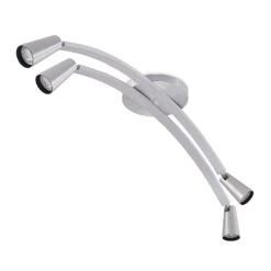 Lucande Velanoris Deckenlampe, 4-fl. Alu Gebürstet -Lucande 9627808 3