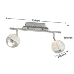 Lucande Kilio LED-Deckenstrahler, 2-flammig, Chrom -Lucande 9627947 3