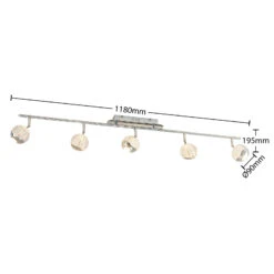 Lucande Kilio LED-Deckenstrahler, 5-flammig, Chrom -Lucande 9627951 4
