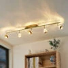 Lucande Kilio LED-Deckenstrahler, 5-flammig, Gold