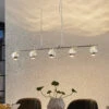 Lucande Kilio LED-Hängeleuchte, 5-flammig, Chrom