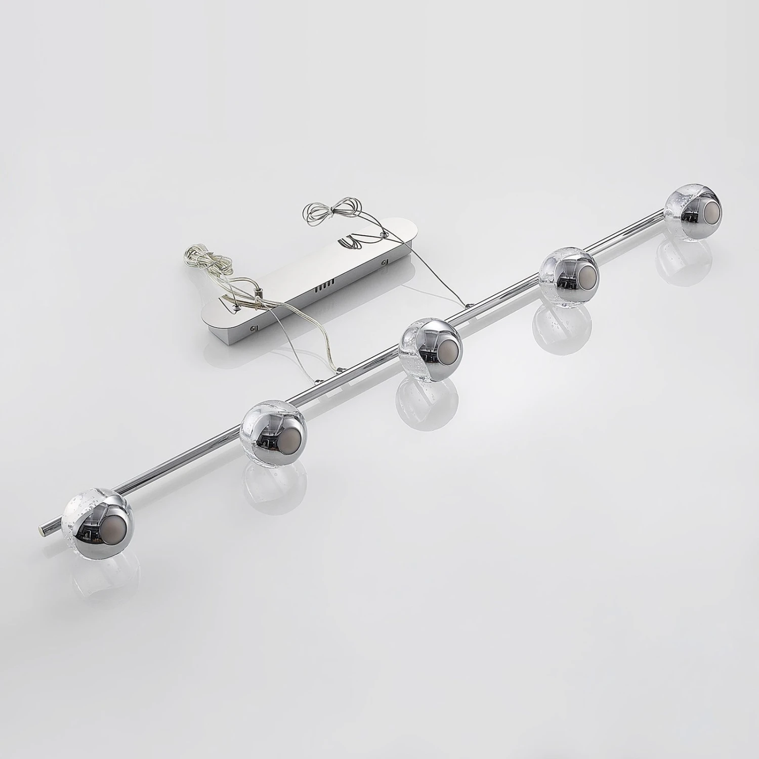 Lucande Kilio LED-Hängeleuchte, 5-flammig, Chrom 10 Lucande Kilio LED-Hängeleuchte, 5-flammig, Chrom – Bild 8