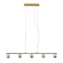 Lucande Kilio LED-Hängeleuchte, 5-flammig, Gold -Lucande 9627954 2