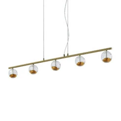 Lucande Kilio LED-Hängeleuchte, 5-flammig, Gold -Lucande 9627954 5