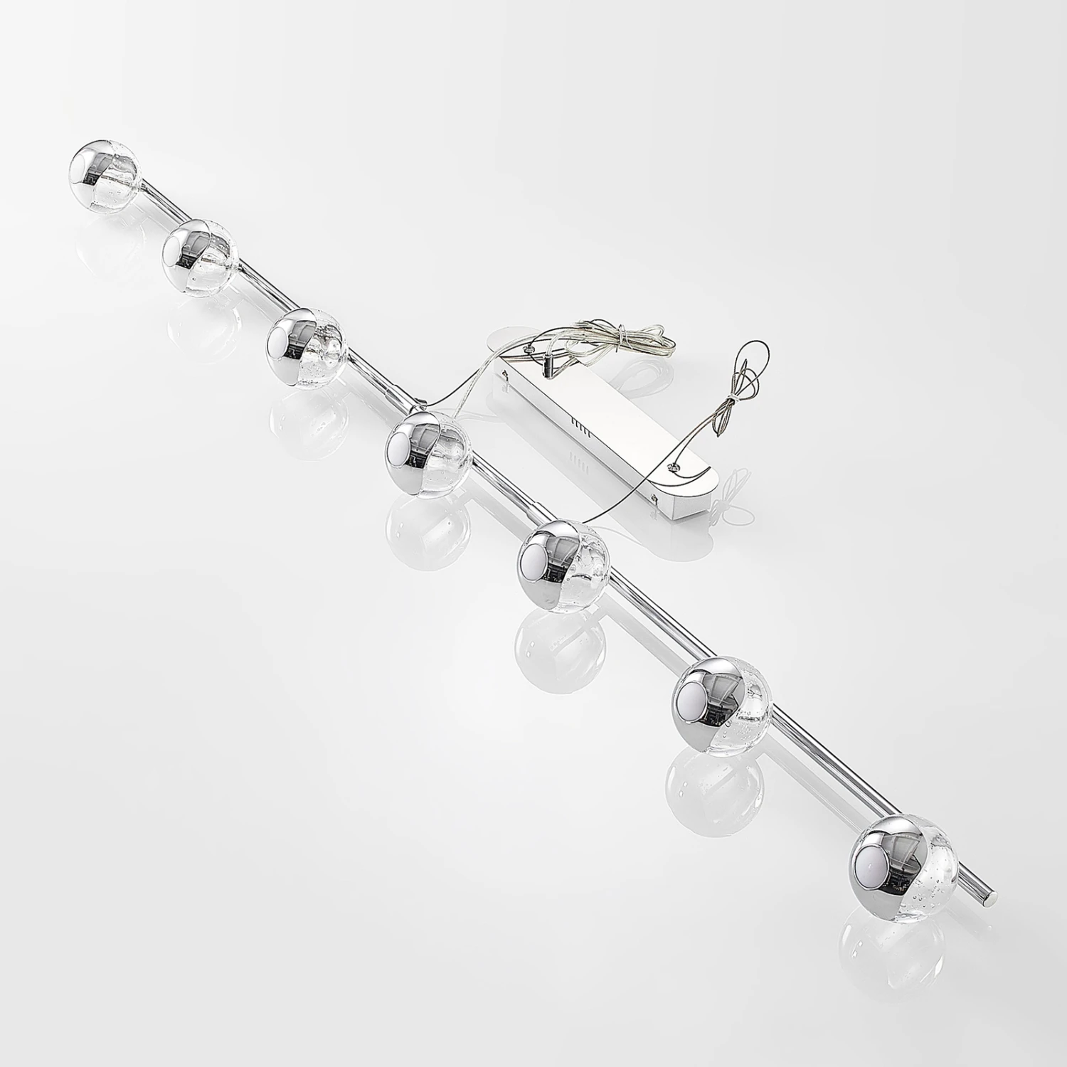 Lucande Kilio LED-Hängeleuchte, 7-flammig, Chrom 10 Lucande Kilio LED-Hängeleuchte, 7-flammig, Chrom – Bild 8