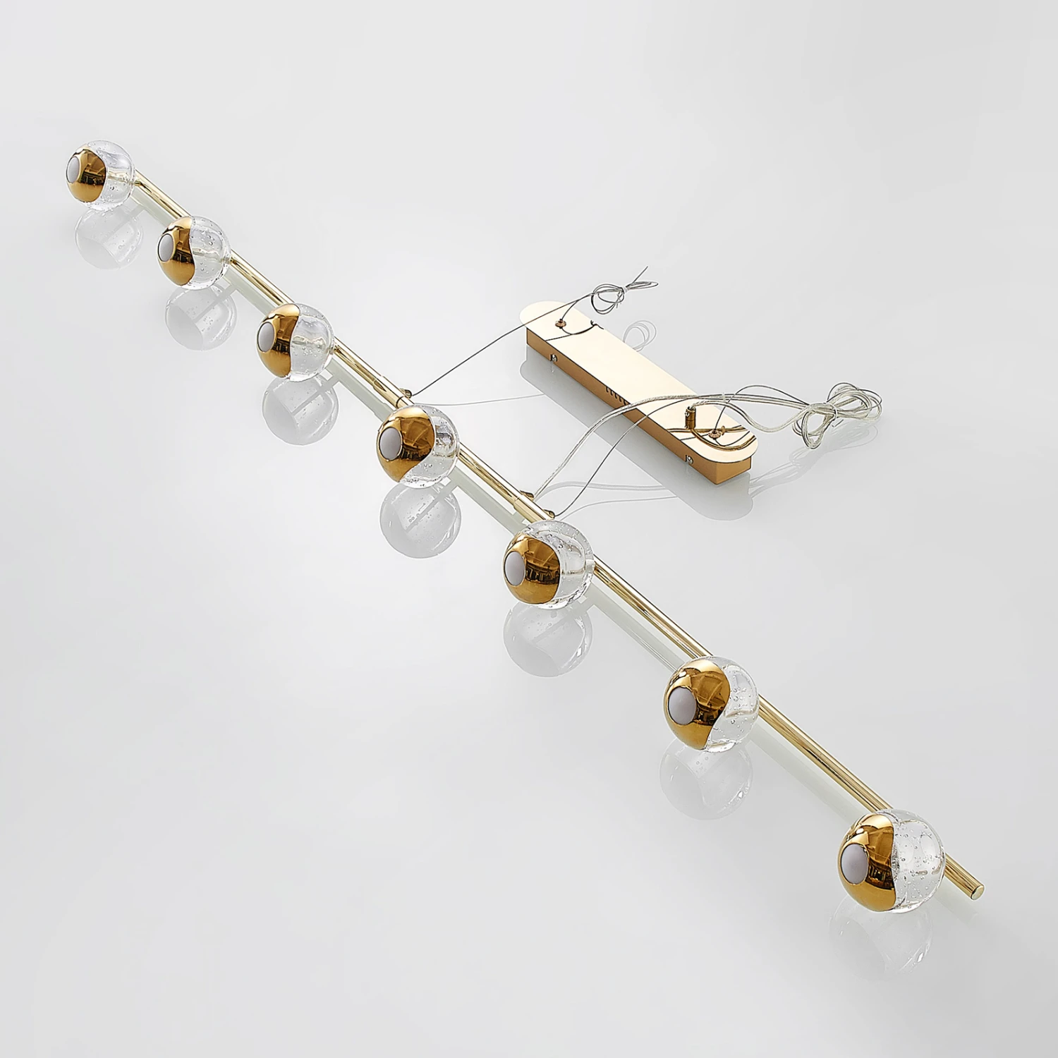 Lucande Kilio LED-Hängeleuchte, 7-flammig, Gold 10 Lucande Kilio LED-Hängeleuchte, 7-flammig, Gold – Bild 8