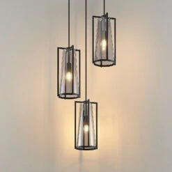 Lucande Rufina Pendellampe, Dreiflammig, Rund -Lucande 9628083 2