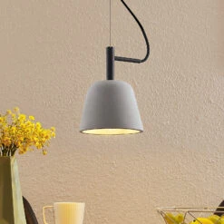 Lucande Otavis Hängeleuchte Aus Beton, 1-flammig