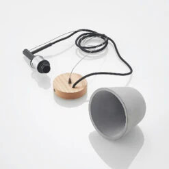 Lucande Otavis Hängeleuchte Aus Beton, 1-flammig -Lucande 9628232 7