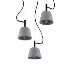 Lucande Otavis Hängeleuchte Aus Beton, 3-flammig -Lucande 9628233 4